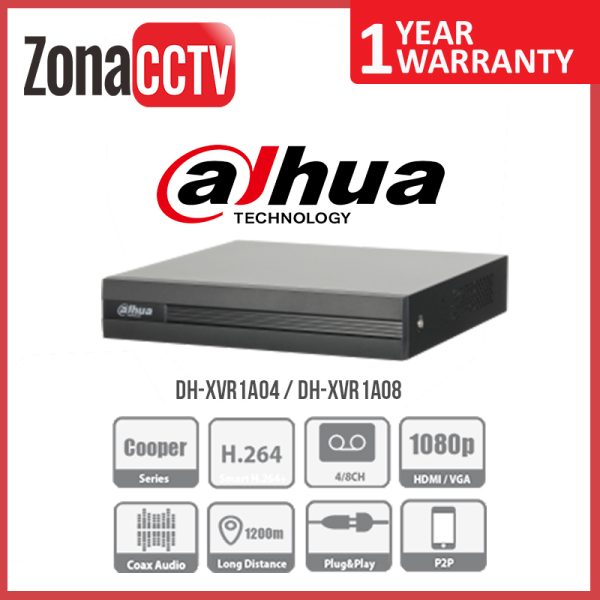 zona cctv cirebon - Dahua DVR XVR1A04 - XVR1A08 - 4 - 8 Channel