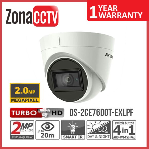 HIKVISION AHD DS-2CE76D0T-EXLPF(2.8MM) - Indoor 2MP