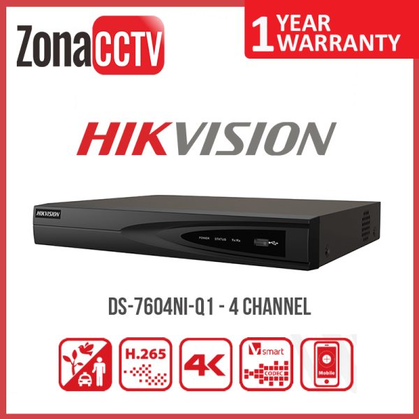 HIKVISION TURBO NVR - DS-7604NI-Q1 - 4 Channel