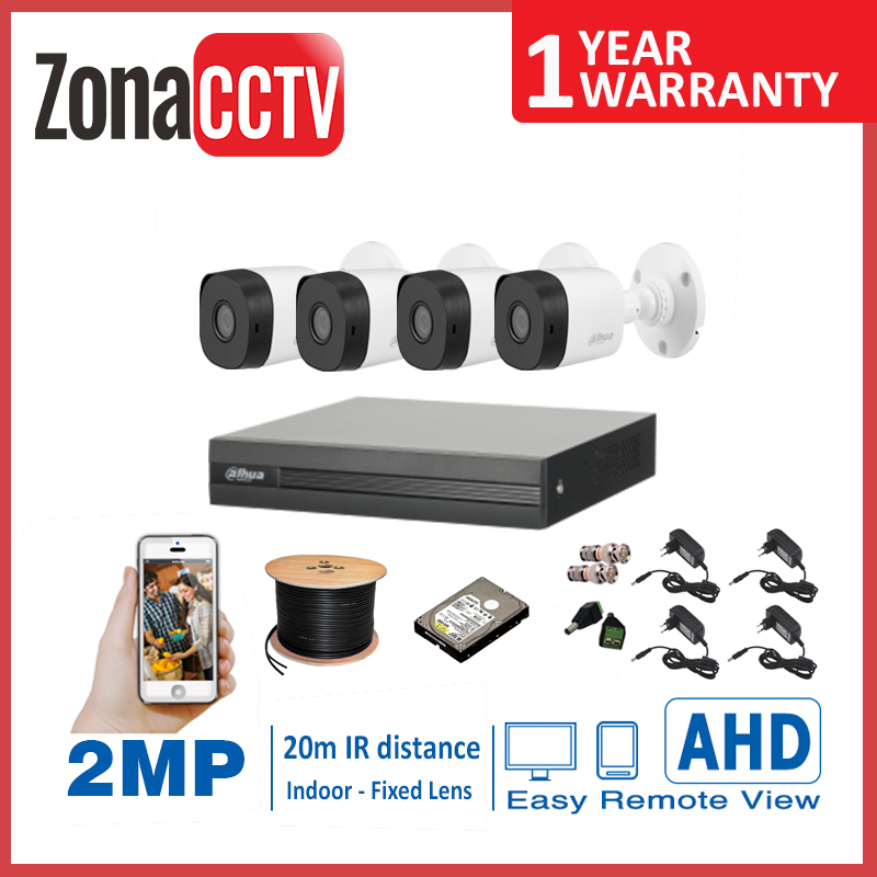 zona cctv cirebon - Paket 4 CH - Dahua Outdoor 2mp